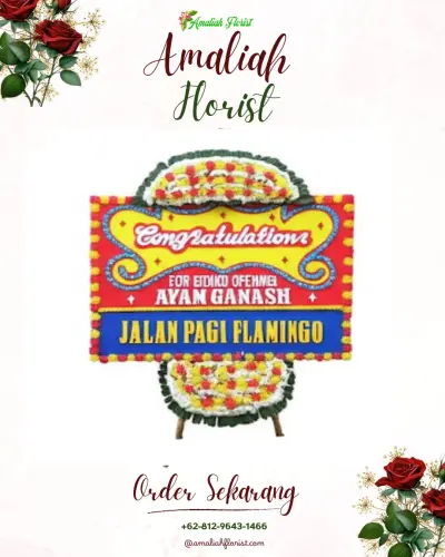 Bunga Papan Congratulation di Simpang Iii Sipin